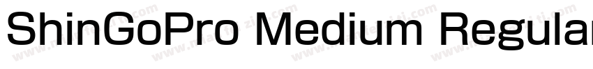 ShinGoPro Medium Regular字体转换